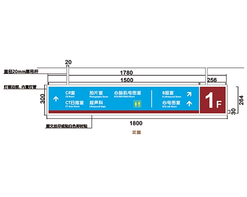 西安过道导视牌